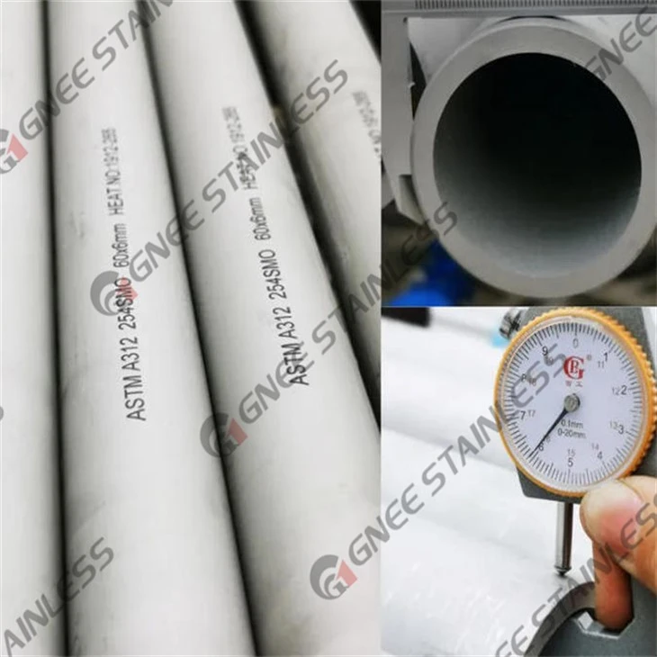 ASTM A312 254 SMO Stainless Steel Round Pipes factory